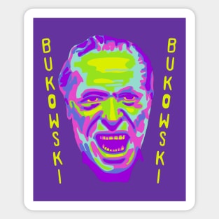 Charles Bukowski Portrait Sticker